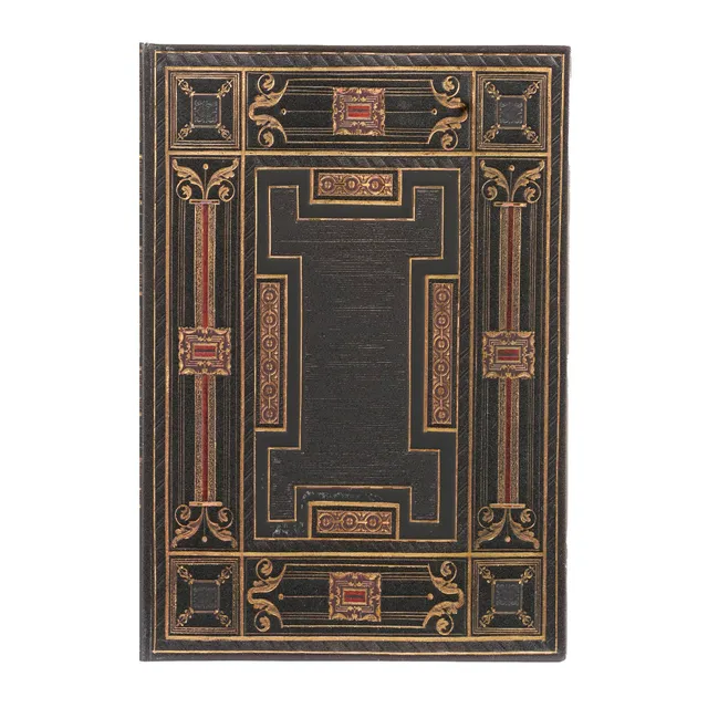 paperblanks-onyx-asterales-midi-hardcover-journal-blanko-mit-elastikband image 1