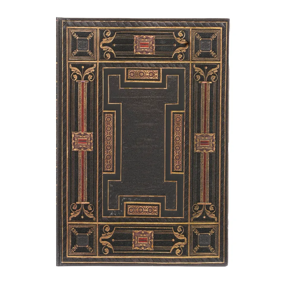 paperblanks-onyx-asterales-midi-hardcover-journal-blanko-mit-elastikband image 1