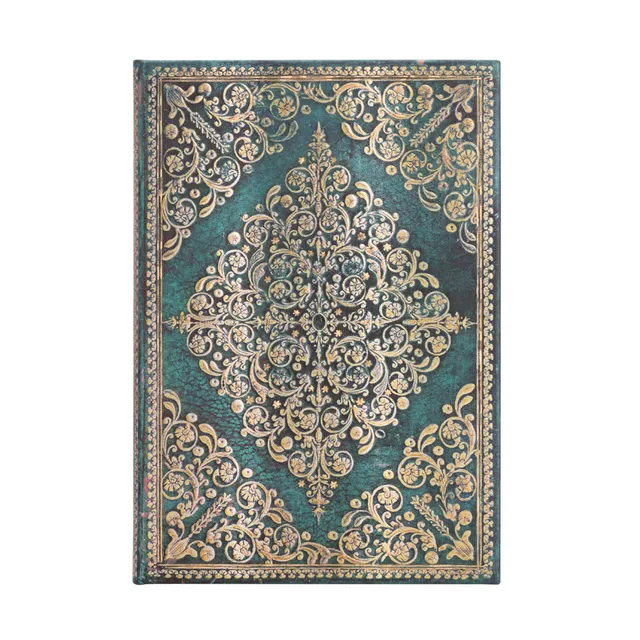 paperblanks-oceania-diamond-rosette-midi-notizbuch-unliniert-hardcover-mit-elast image 1