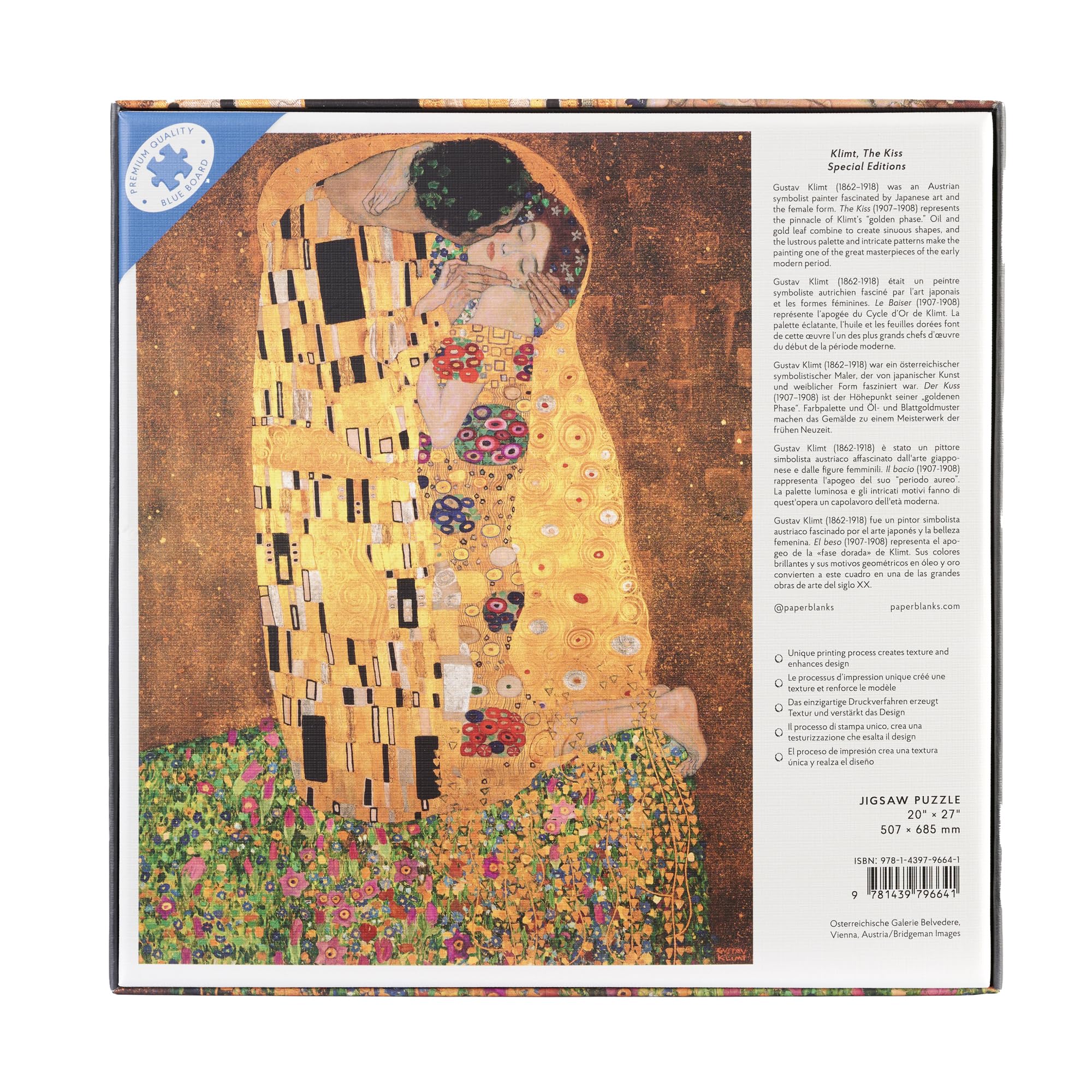 paperblanks-klimt-the-kiss-special-editions-puzzle-1000-teile image 2