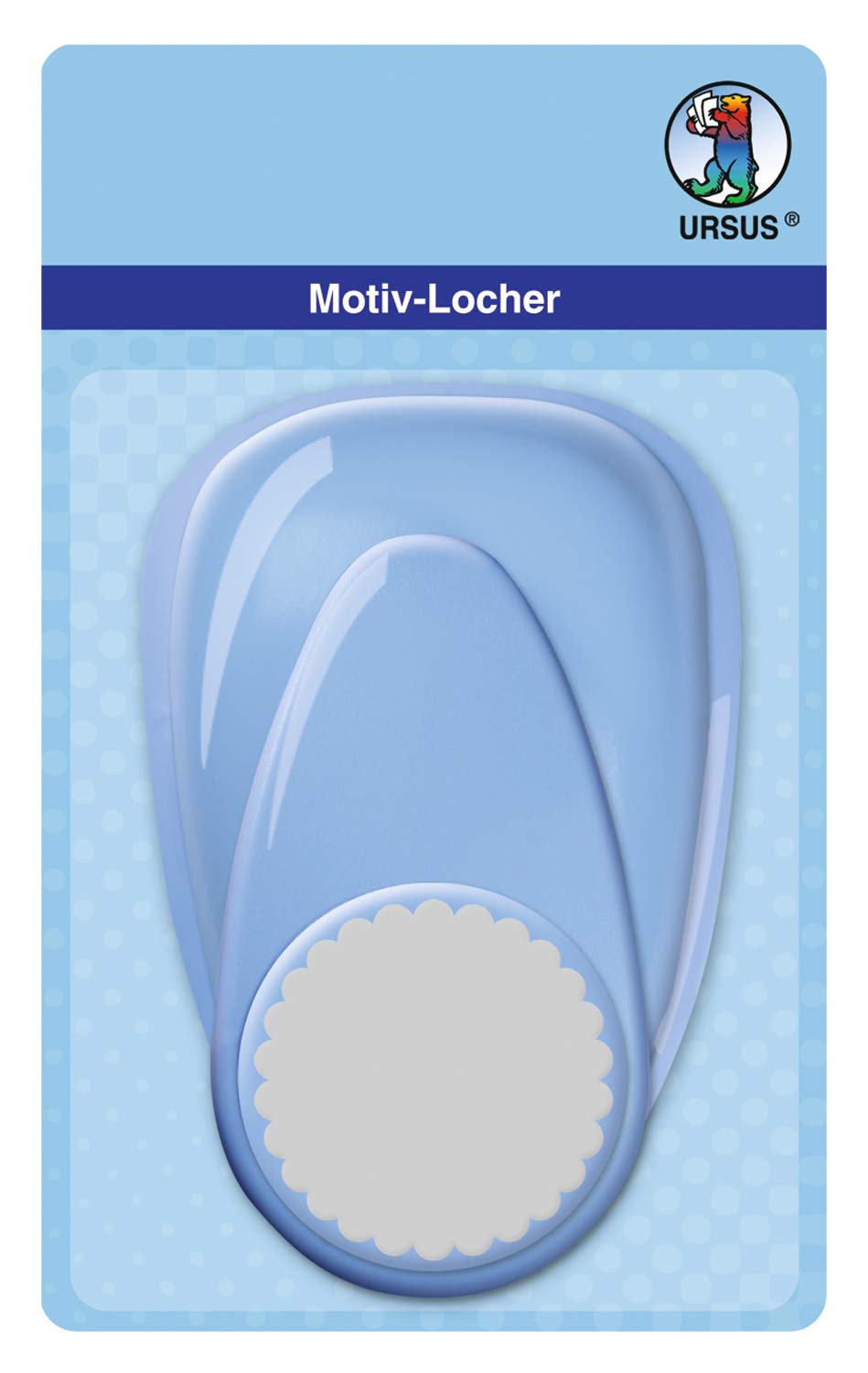 ursus-motivlocher-mit-hebel-maxi-kreis-bogenlinie-blau-50-8-mm-f-r-160-220-g-qm image 1