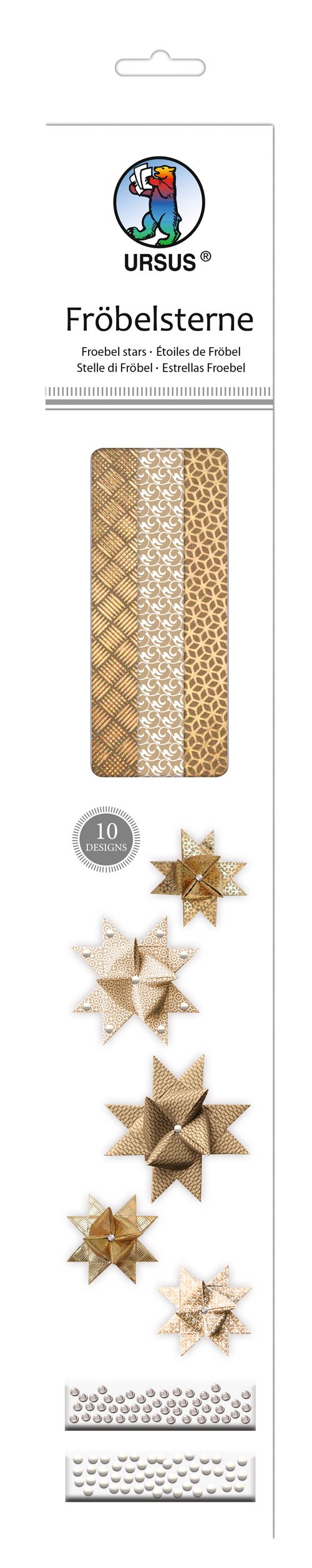 ursus-34830000-papierstreifen-fr-belsterne-gold-braun-wei-kraftpapier-60-streife image 1