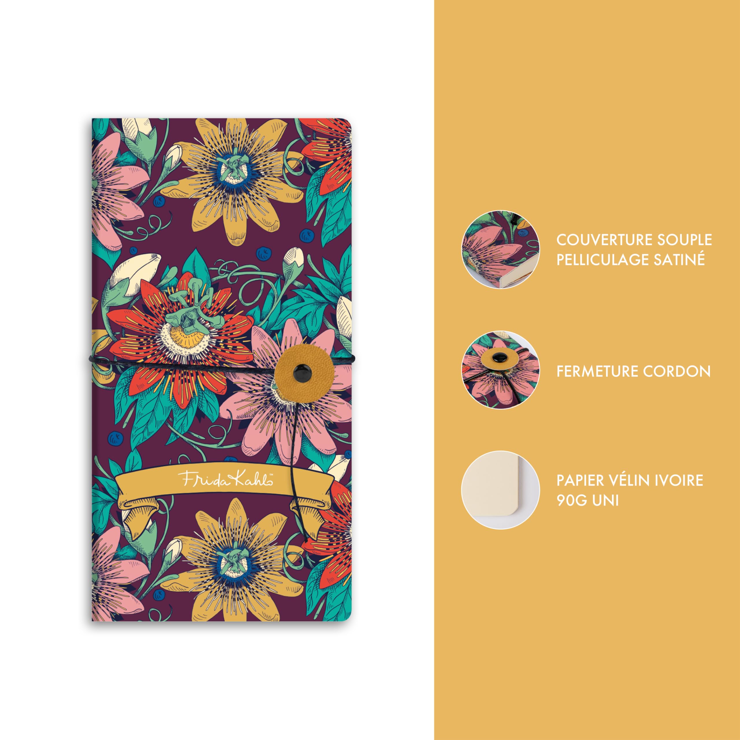 clairefontaine-frida-kahlo-kladde-slim-9-x-18-cm-40-blatt-blanko image 3