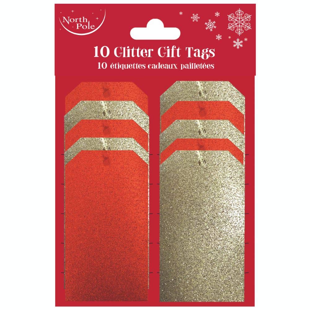 clairefontaine-x-25623-gtc-geschenketiketten-set-rot-gold-mit-glitter-10-anh-nge image 1