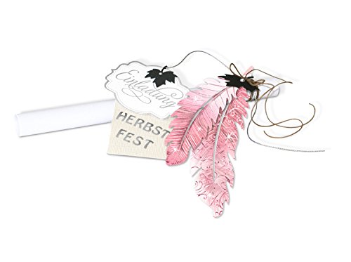 ursus-56480003f-deko-papierfedern-rosa-24-st-ck-mit-folienveredelung image 8