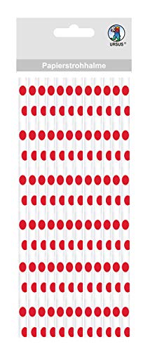 ursus-papierstrohhalme-mit-punkten-rot-gr-e-l-19-5-cm-x-1-cm-12-st-ck image 2