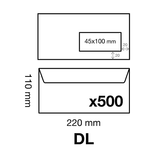 clairefontaine-109355c-umschl-ge-dl-110x220-mm-selbstklebend-90g-mit-fenster-kar image 8