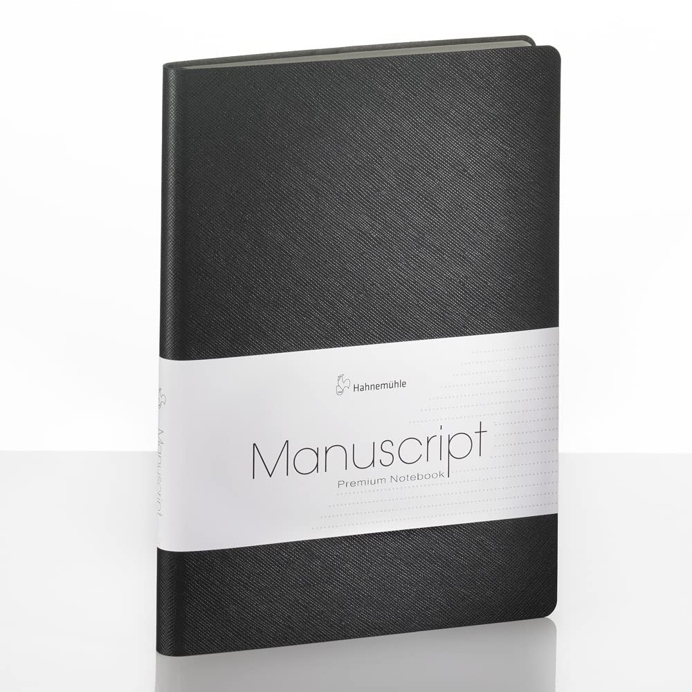 hahnem-hle-finenotes-manuscript-notebook-a5-punktiert-100g-m-recyclingleder-schw image 2