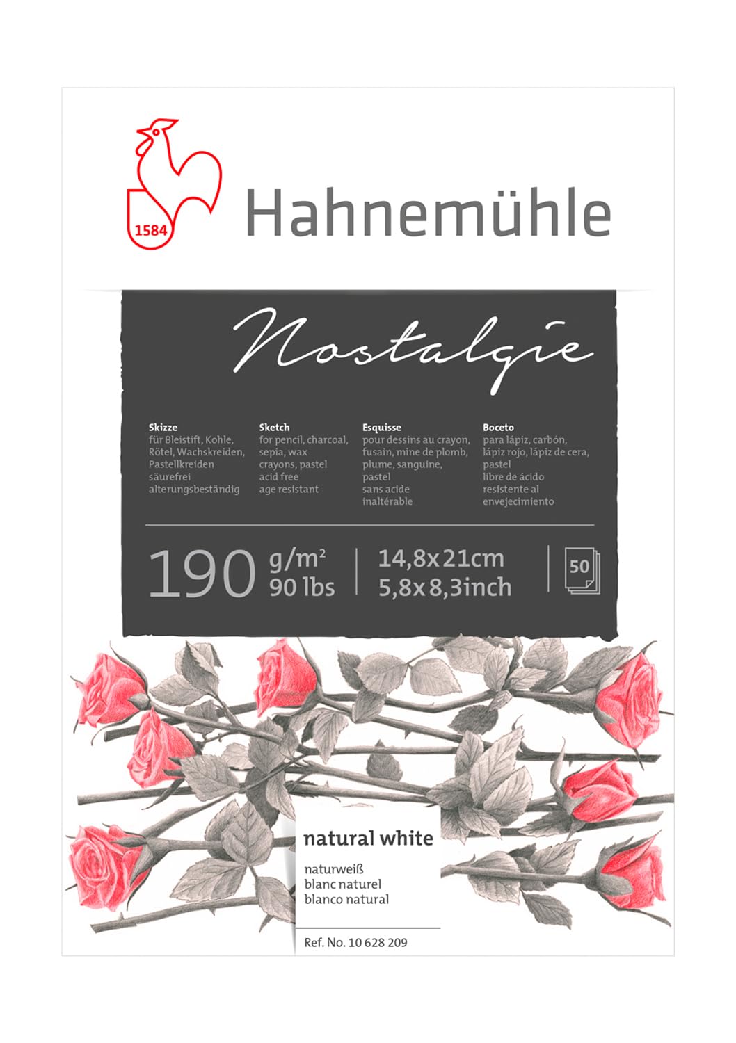 hahnem-hle-skizzenpapier-nostalgie-190-g-m-a4-block-50-blatt image 6