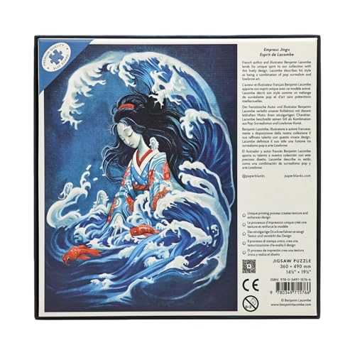 paperblanks-empress-jingu-500-teile-puzzle-esprit-de-lacombe-blau image 5