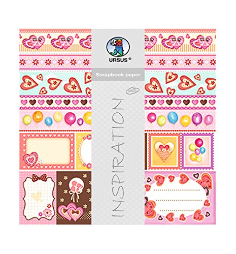 ursus-703000256-premium-glitter-scrapbook-paper-lovers-30-5-x-30-5-cm-5-blatt image 3