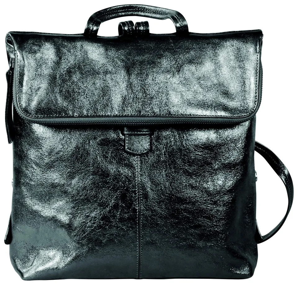 clairefontaine-410010c-rucksack-emalia-aus-leder-34x30x8-cm-schwarz image 1