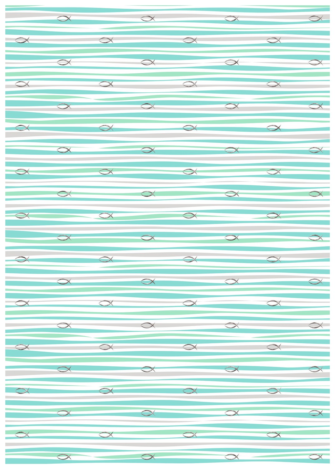 ursus-designkarton-jesus-aqua-streifen-din-a4-200-g-qm-5-blatt-silberveredelt image 2