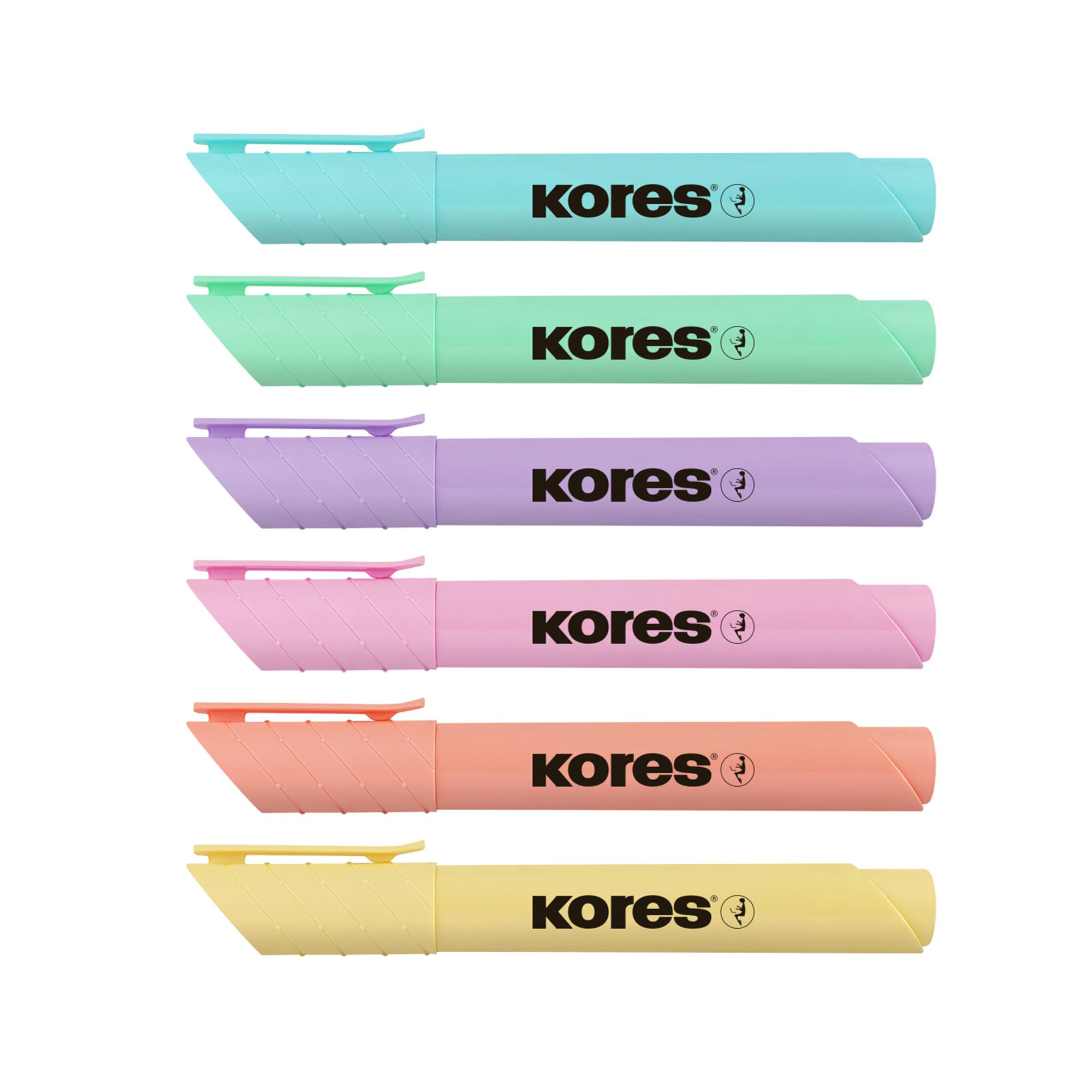 kores-high-liner-plus-pastell-textmarker-6er-set-keilspitze image 6