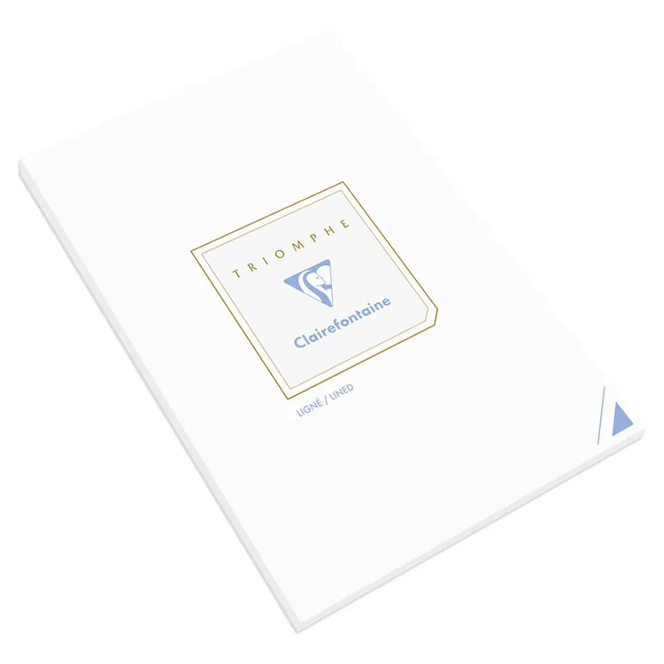 clairefontaine-triomphe-korrespondenzblock-6174c-a4-liniert-50-blatt-wei-90g image 1