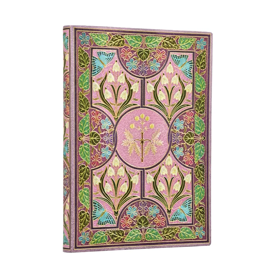 paperblanks-mimosa-poetry-in-bloom-midi-softcover-journal-liniert-mit-gummiband image 1