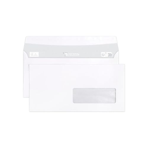 clairefontaine-109055c-umschl-ge-dl-110x220-mm-selbstklebend-90-g-wei-mit-fenste image 3