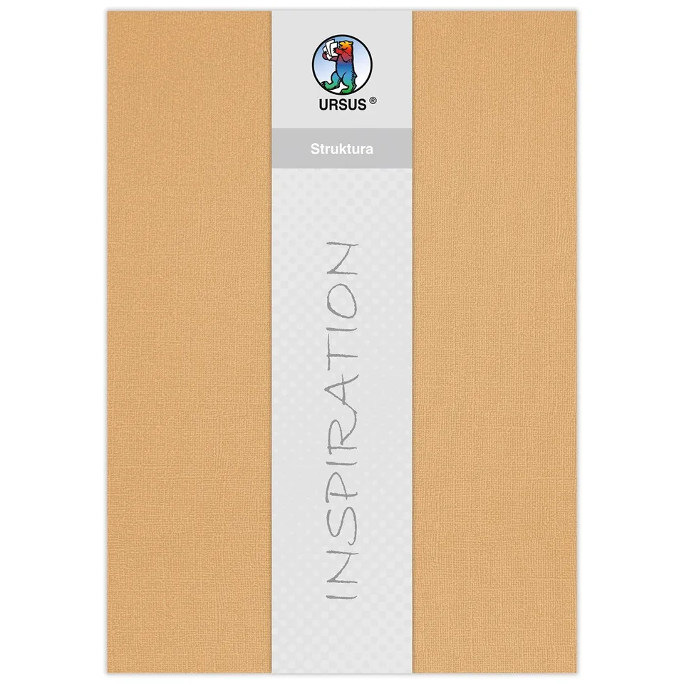 ursus-80010001-bastelkarton-struktura-basic-1-vanille-220-g-qm-23-x-33-cm-5-blat image 1