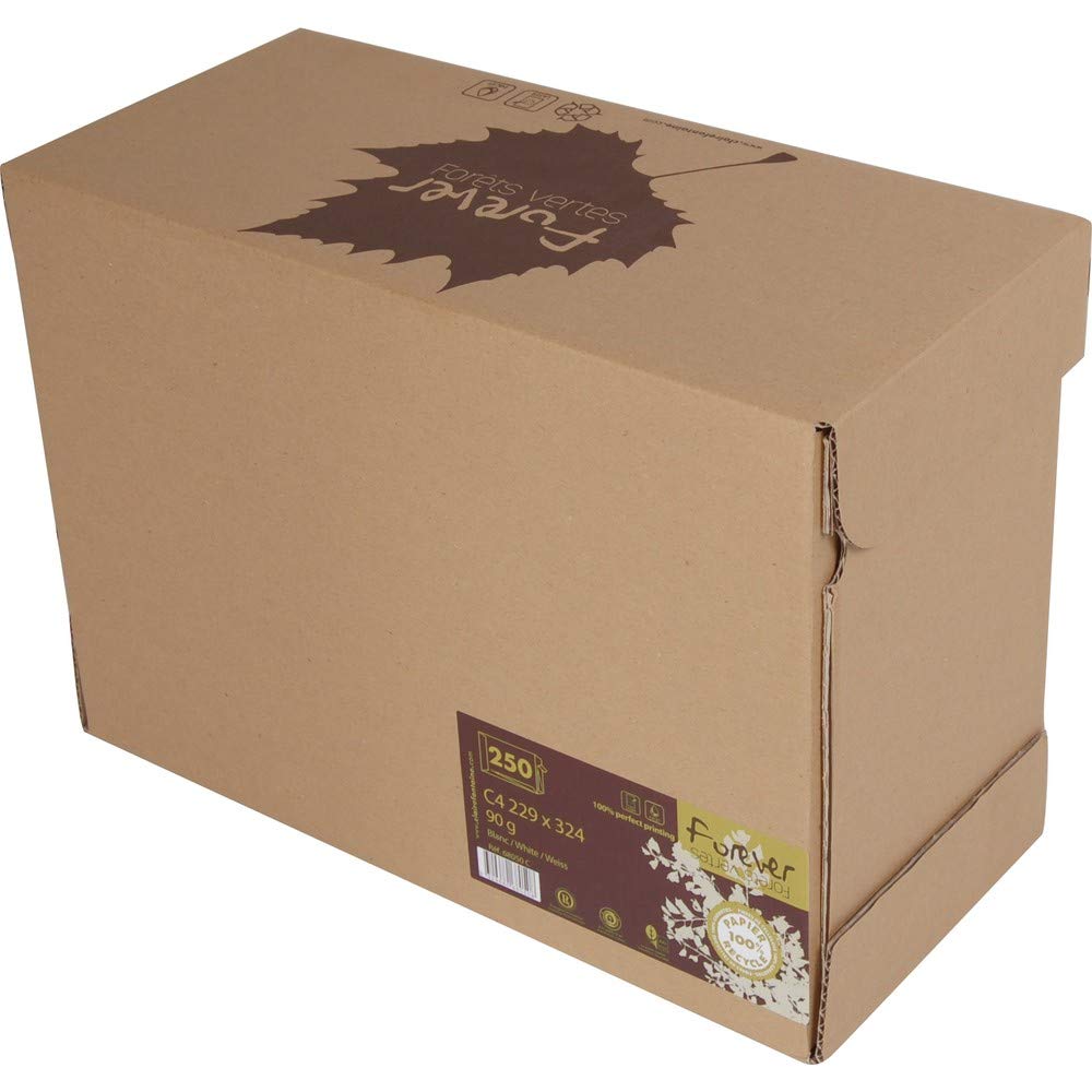 clairefontaine-forever-versandtaschen-c4-229x324-mm-wei-250-st-ck-90g-recycling image 2