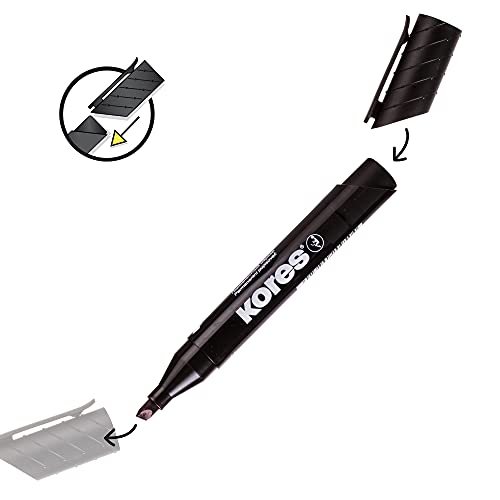 kores-k-marker-xp2-permanent-marker-rot-keilspitze-12-st-ck image 8