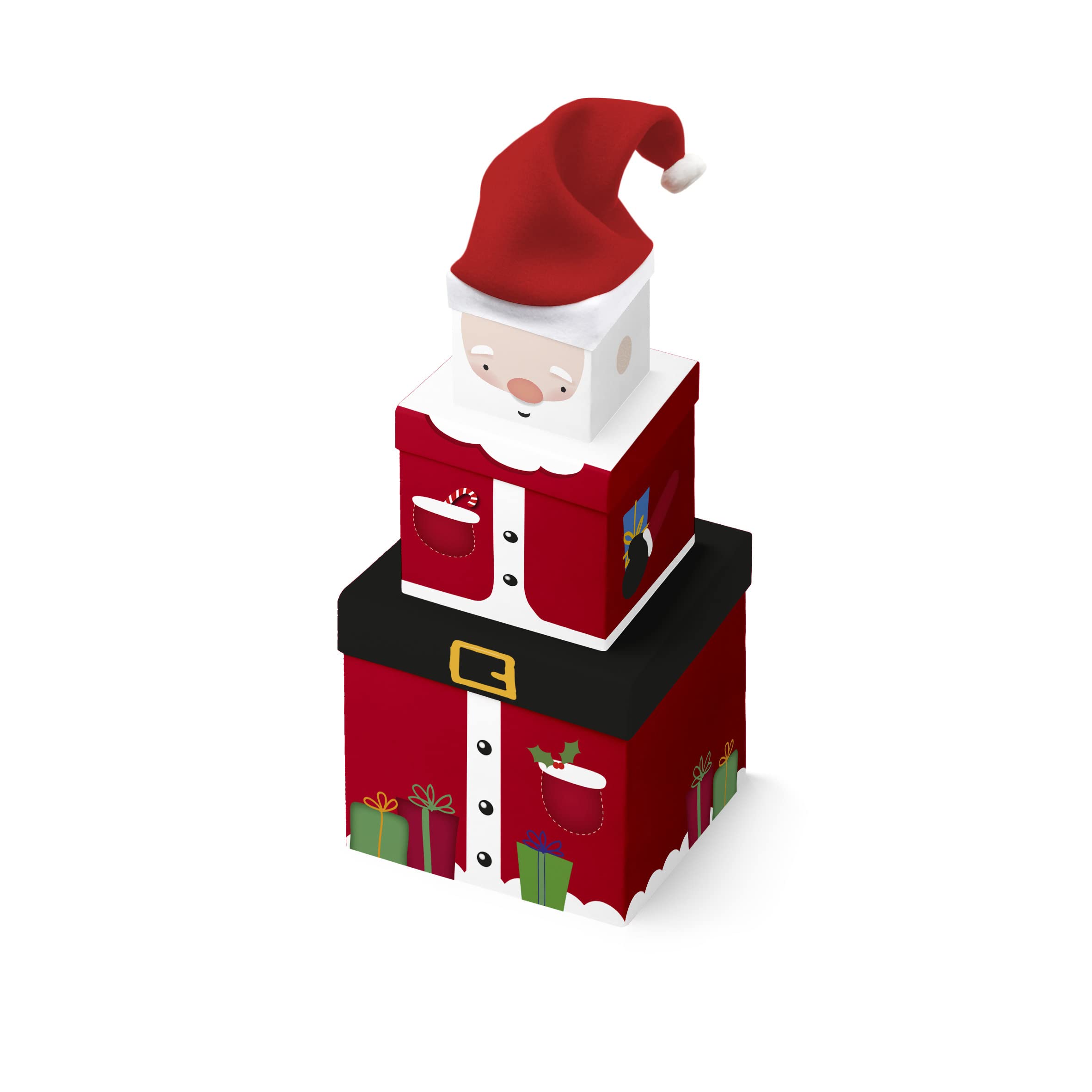 clairefontaine-x-31073-bxc-geschenkboxen-santa-3er-set-viereckig-stapelbar image 1
