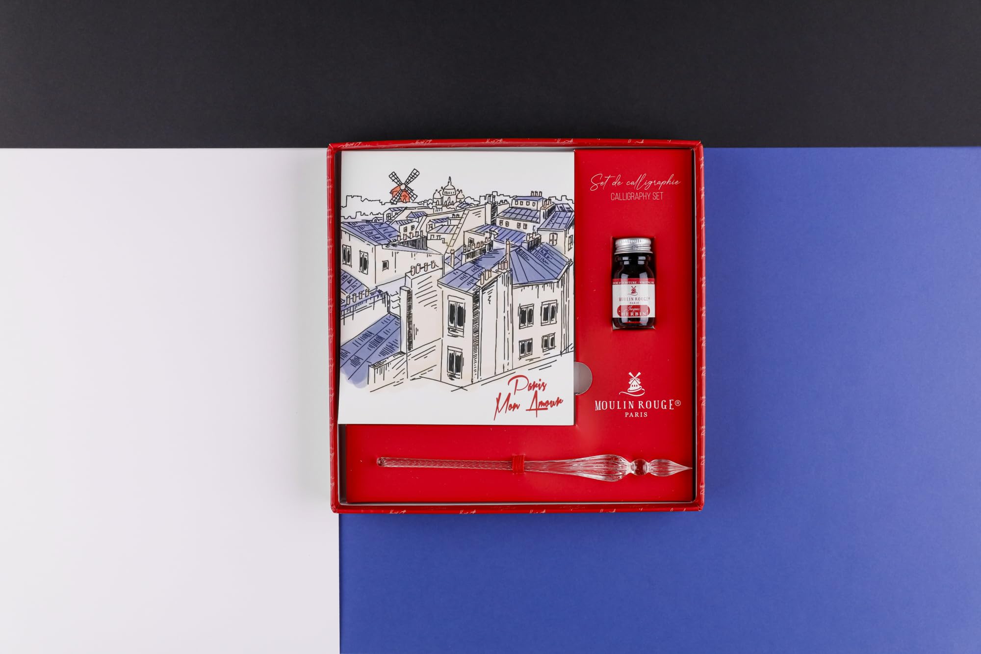 clairefontaine-moulin-rouge-kalligraphie-set-812449c-mit-glasfeder image 3