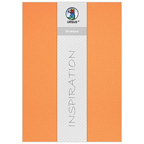 ursus-80010005-bastelkarton-struktura-basic-1-mandarine-220-g-qm-23-x-33-cm-5-bl image 3
