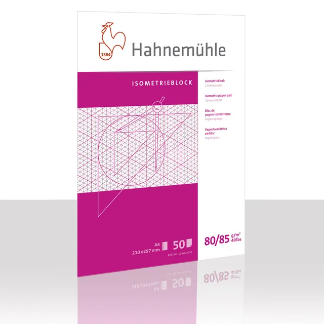 hahnem-hle-fineart-isometrieblock-a4-zeichenpapier image 1
