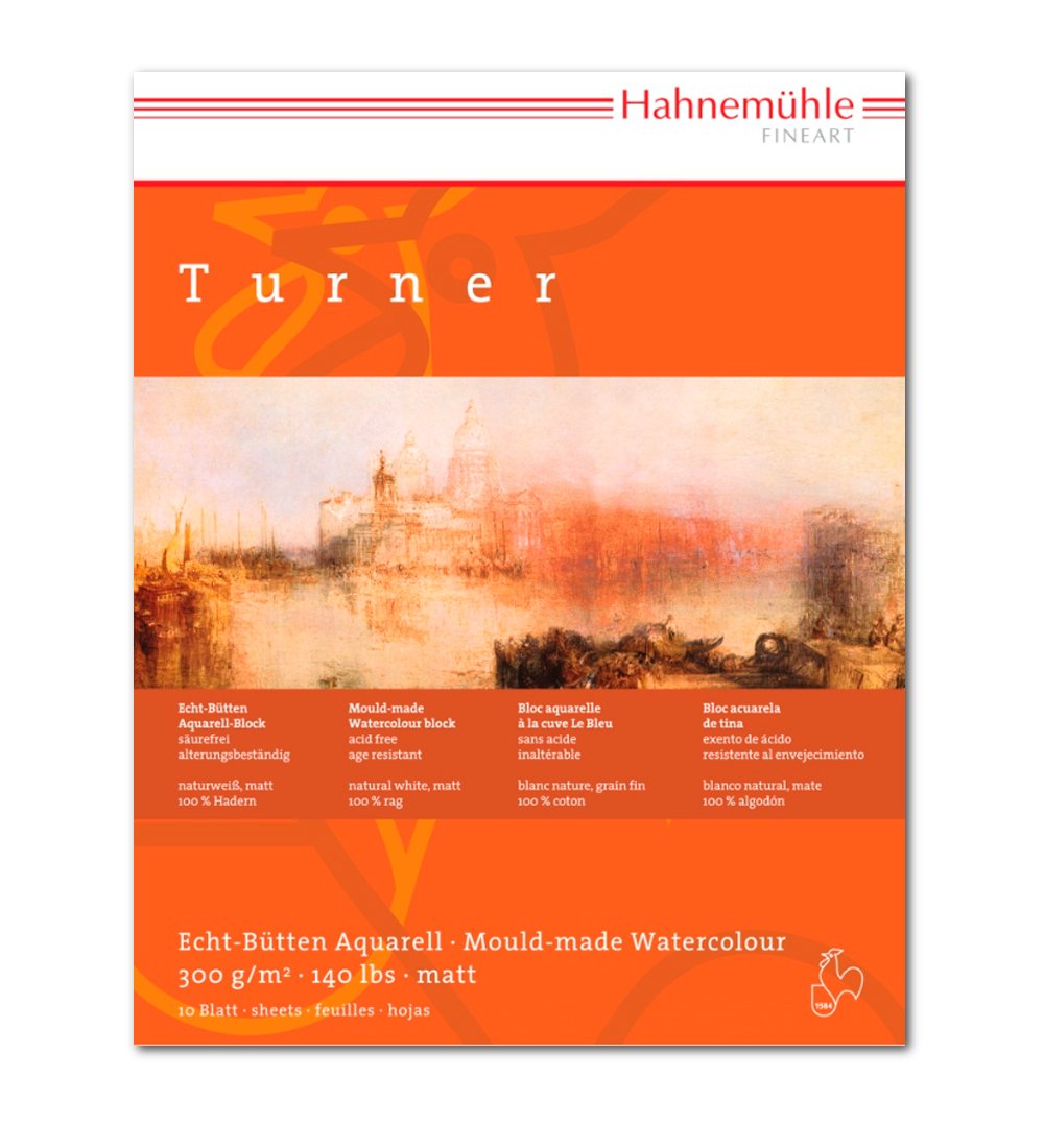hahnem-hle-william-turner-aquarellblock-30x40-cm-300-g-m-10-blatt-naturwei image 1