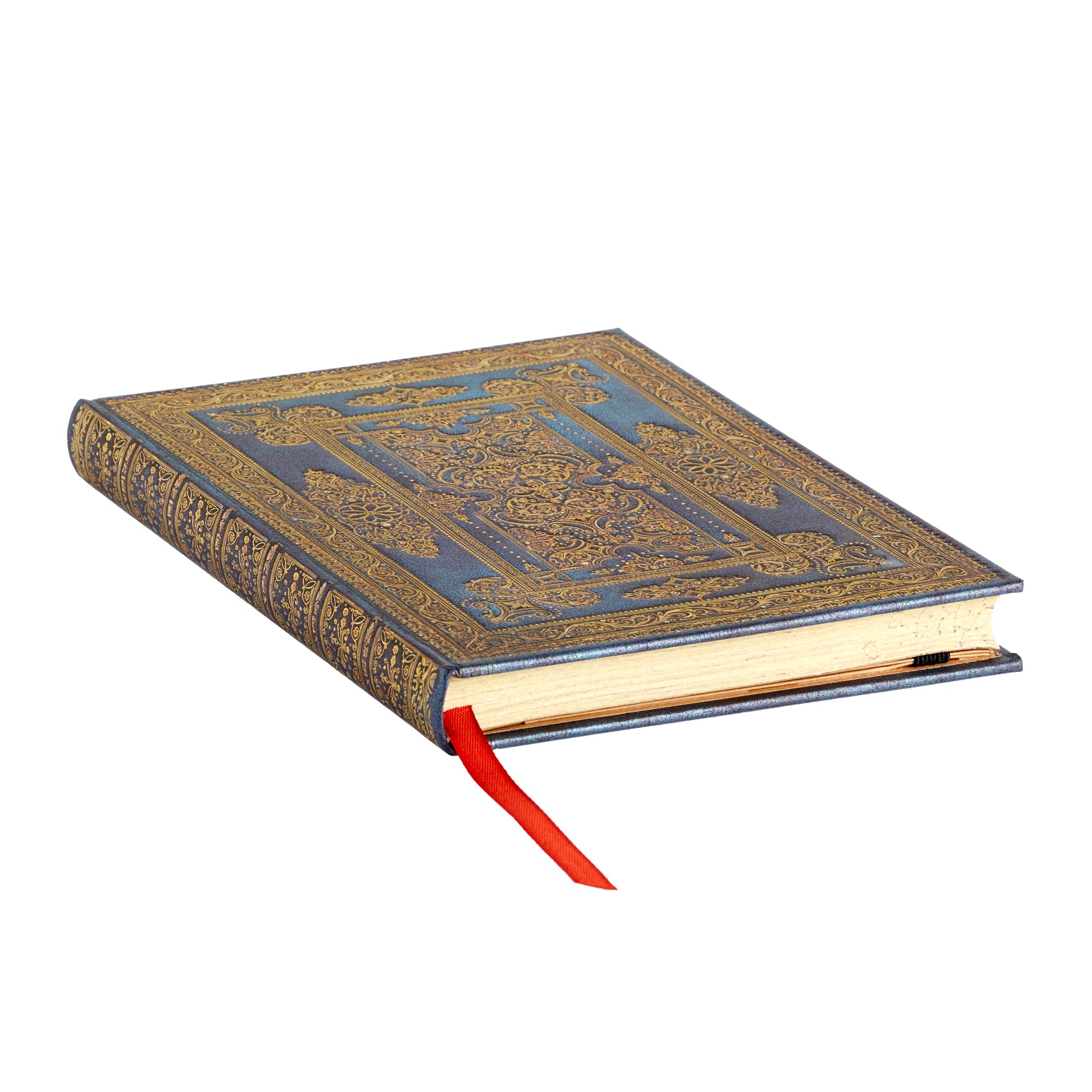 paperblanks-blue-luxe-luxe-design-midi-journal-liniert-hardcover-mit-gummiband image 3