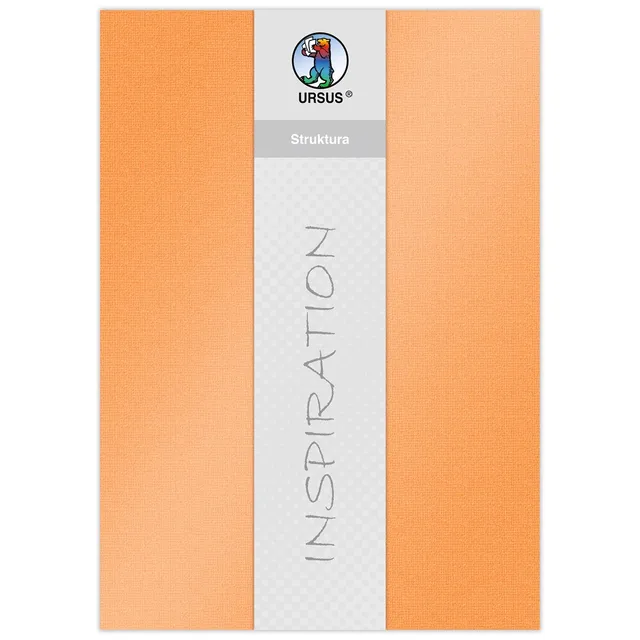 ursus-struktura-pearl-2-bastelkarton-orange-220-g-qm-23-x-33-cm-5-blatt image 1