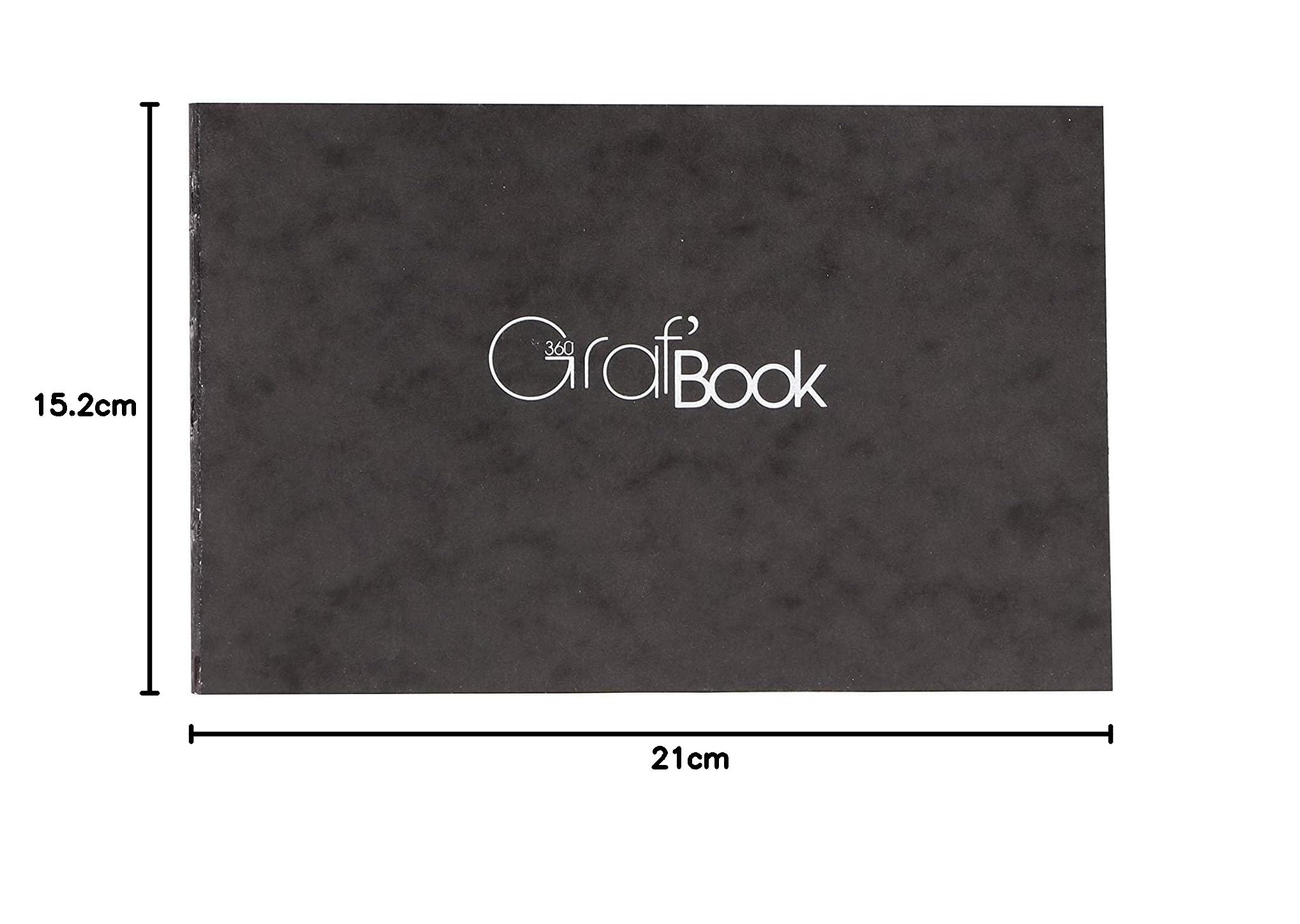 clairefontaine-graf-book-360-975804c-zeichenheft-quer-15-2x21cm-100g-schwarz image 4