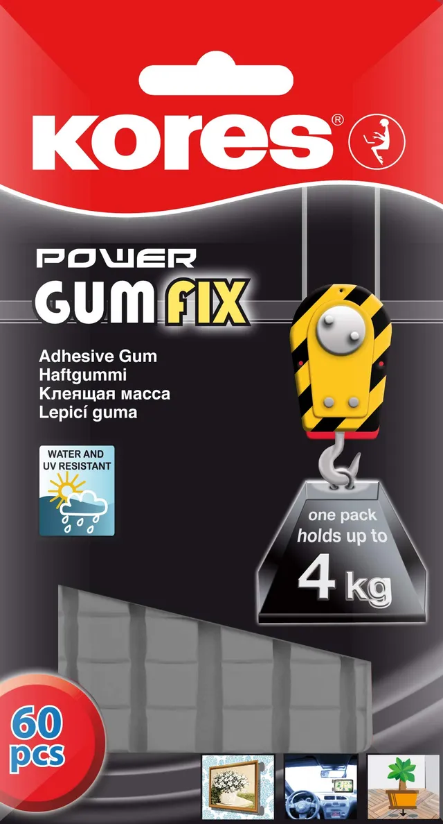 kores-power-gumfix-tack-klebepads-60-pads-35-g-extra-starker-halt-bis-4-kg image 1