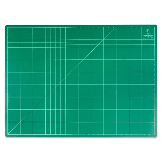 ursus-schneidunterlage-45-x-60-cm-3-mm-bastelmatte-gr-n-mit-raster image 1