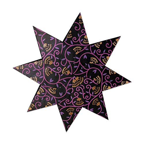 ursus-weihnachtsstern-stella-shiva-faltstern-set-schwarz-lila-kupfer image 6