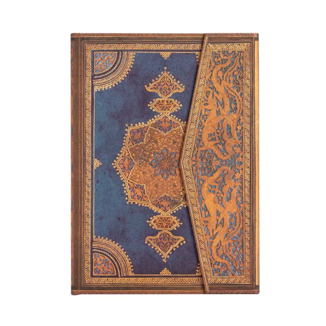 paperblanks-safavid-binding-art-safavid-indigo-midi-journal-unliniert-hardcover- image 1