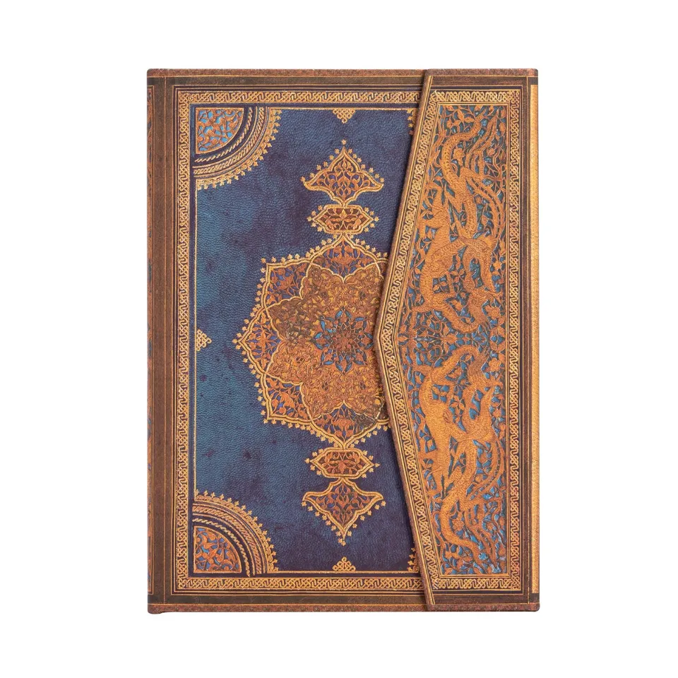 paperblanks-safavid-binding-art-safavid-indigo-midi-journal-unliniert-hardcover- image 1