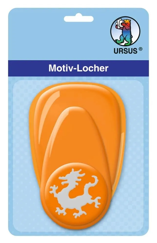ursus-19480040-motivlocher-mit-hebel-mittel-drache-orange-25-4-mm image 1