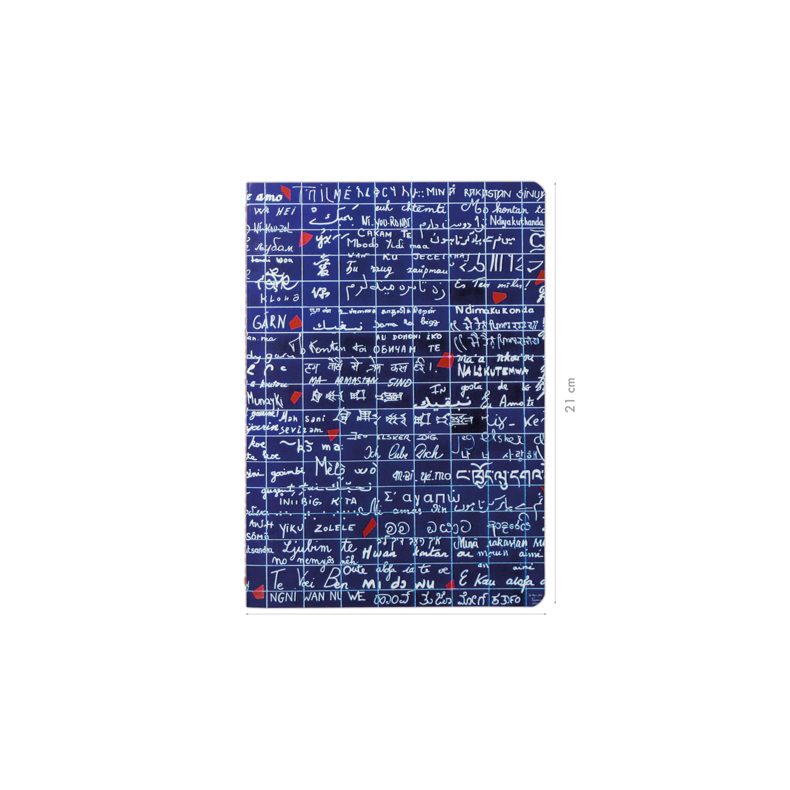 clairefontaine-le-mur-des-je-t-aime-notizheft-116313c-din-a5-liniert image 2