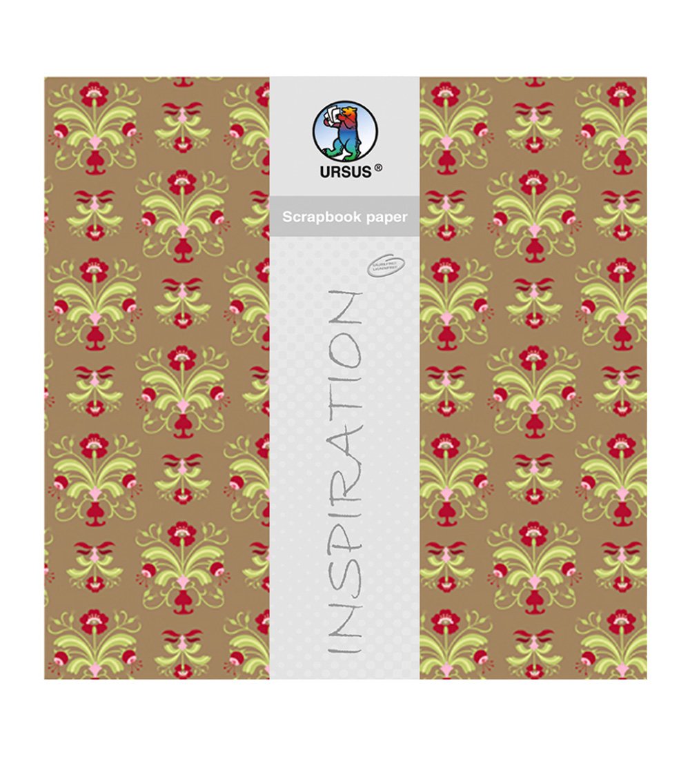 ursus-lotta-1-scrapbook-paper-motiv-112-30-5-x-30-5-cm-190-g-qm-5-blatt image 1