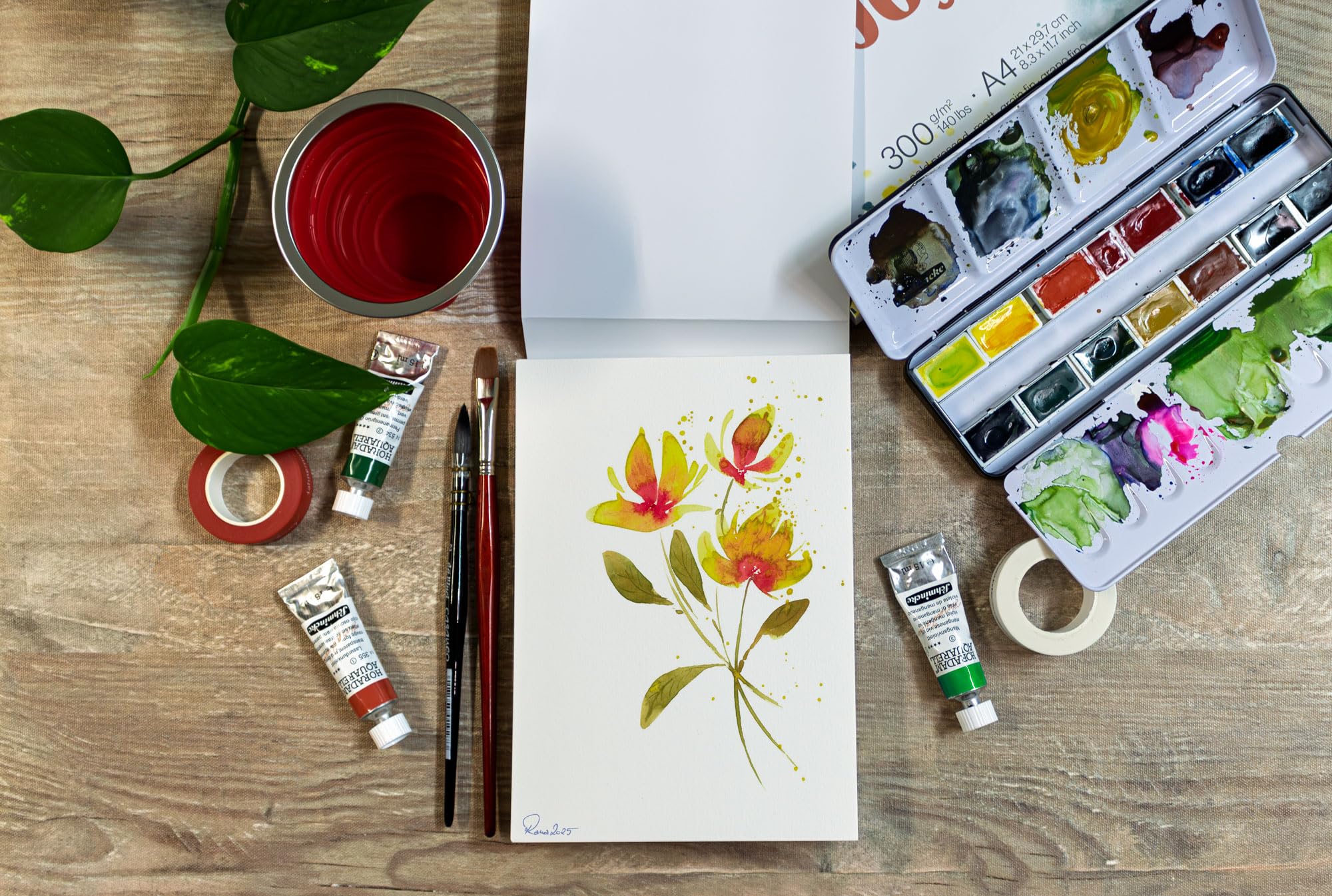 hahnem-hle-concept-watercolour-joy-aquarellblock-din-a3-25-blatt-300-g-m image 3