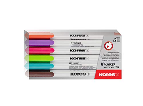 kores-k-marker-whiteboard-marker-set-6-bunte-farben-feine-spitze image 7