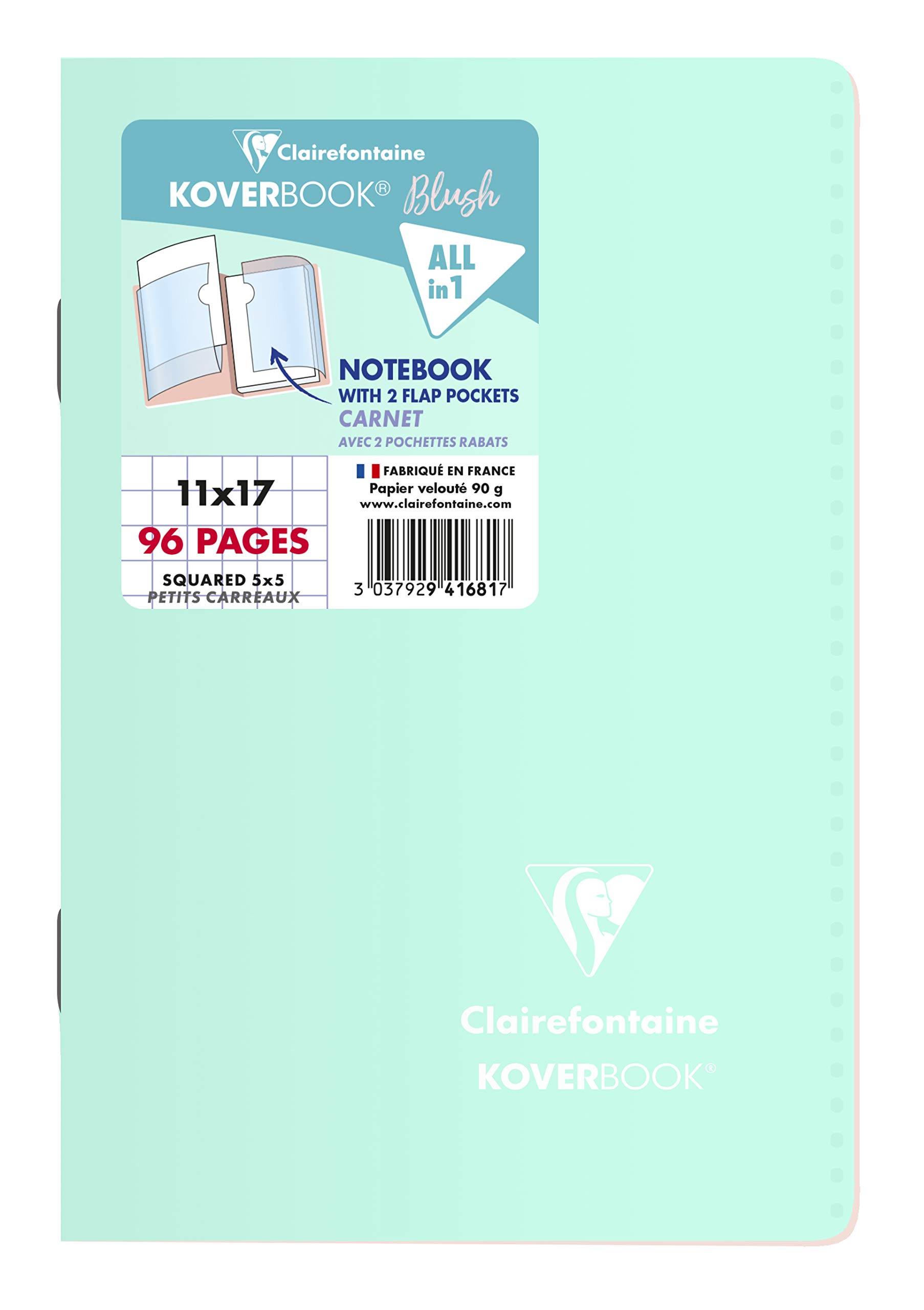 clairefontaine-koverbook-heft-11x17cm-48-blatt-kariert-pp-einband-sortiert image 5