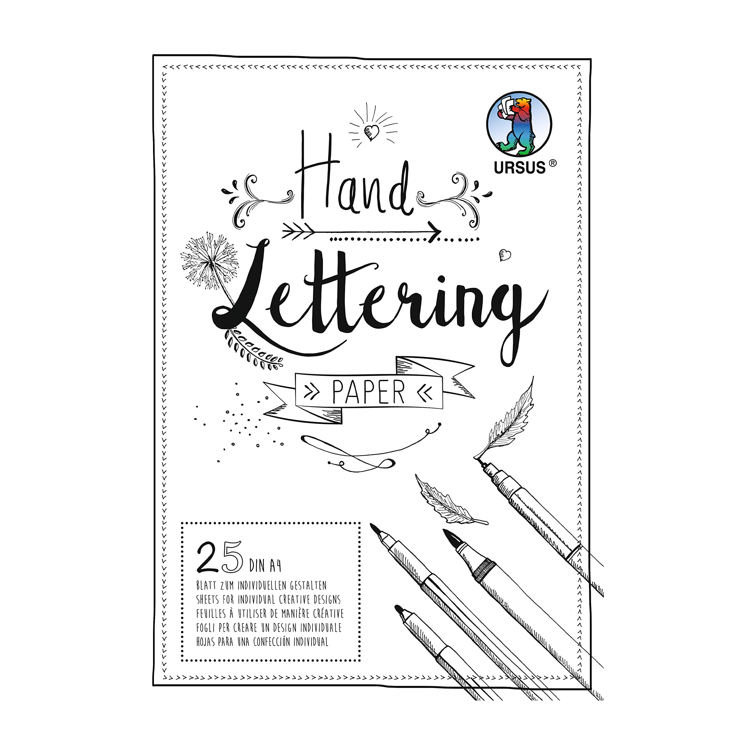 ursus-24924690-handlettering-paper-tonkarton-schwarz-din-a4-210-g-qm-25-blatt image 3