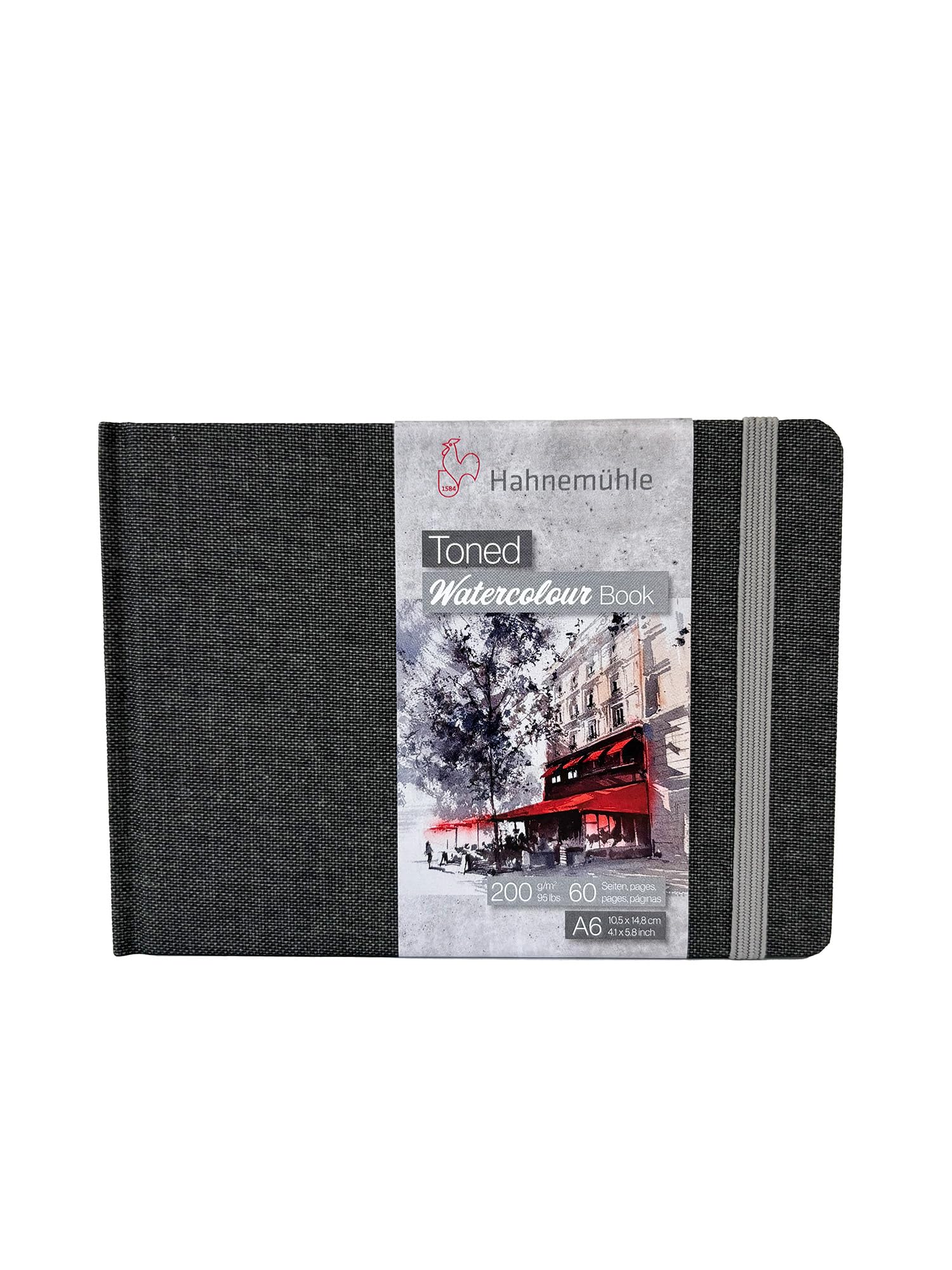 hahnem-hle-toned-aquarellbuch-a6-beige-200-g-m-querformat image 5