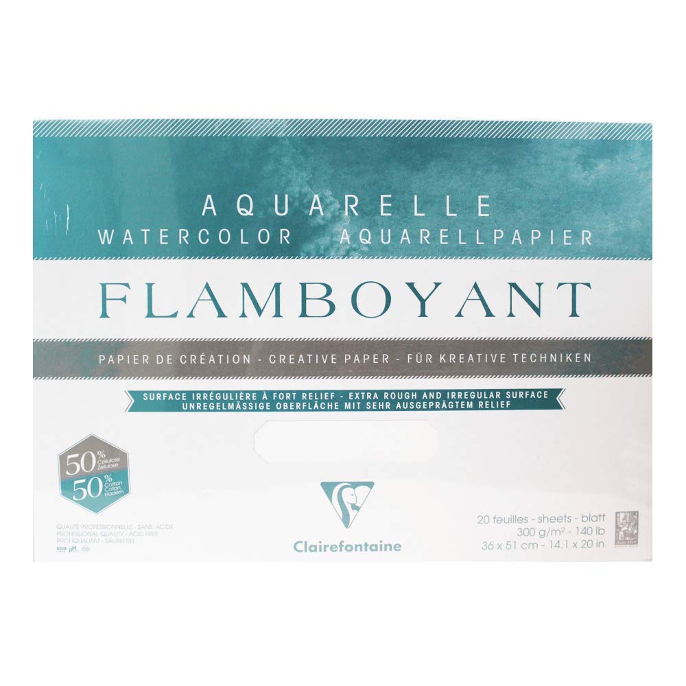 clairefontaine-flamboyant-aquarellblock-24x32-cm-300g-20-blatt-extrawei-stark-st image 7