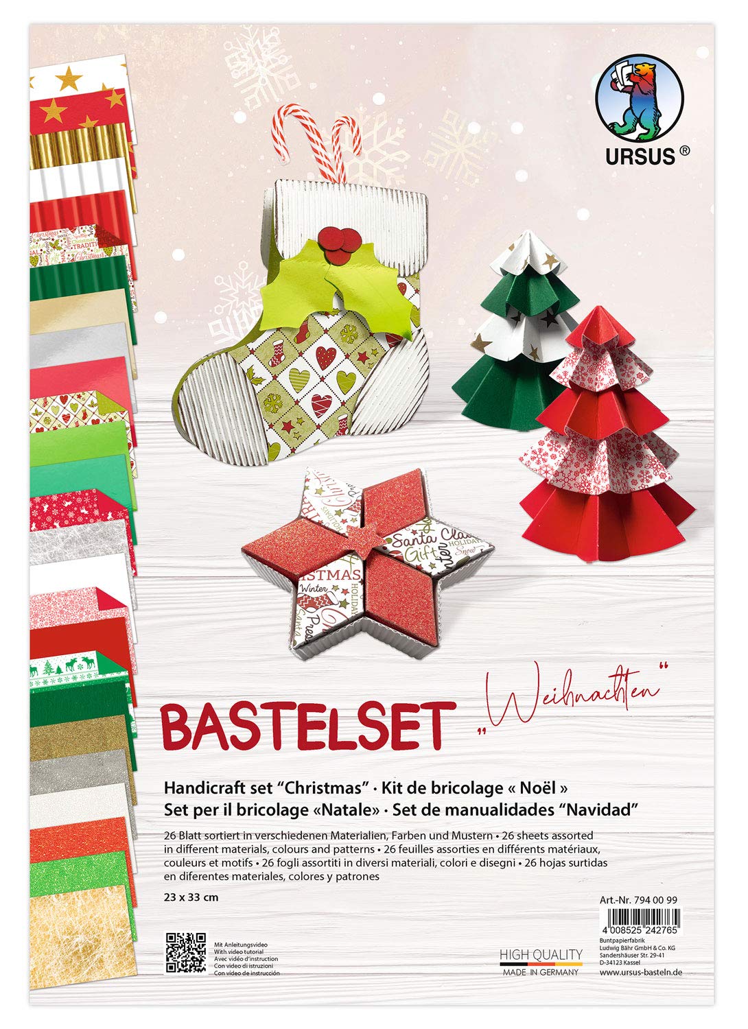 ursus-bastelset-regenbogen-materialmix-mit-papier-faltbl-ttern-und-stanzteilen image 7