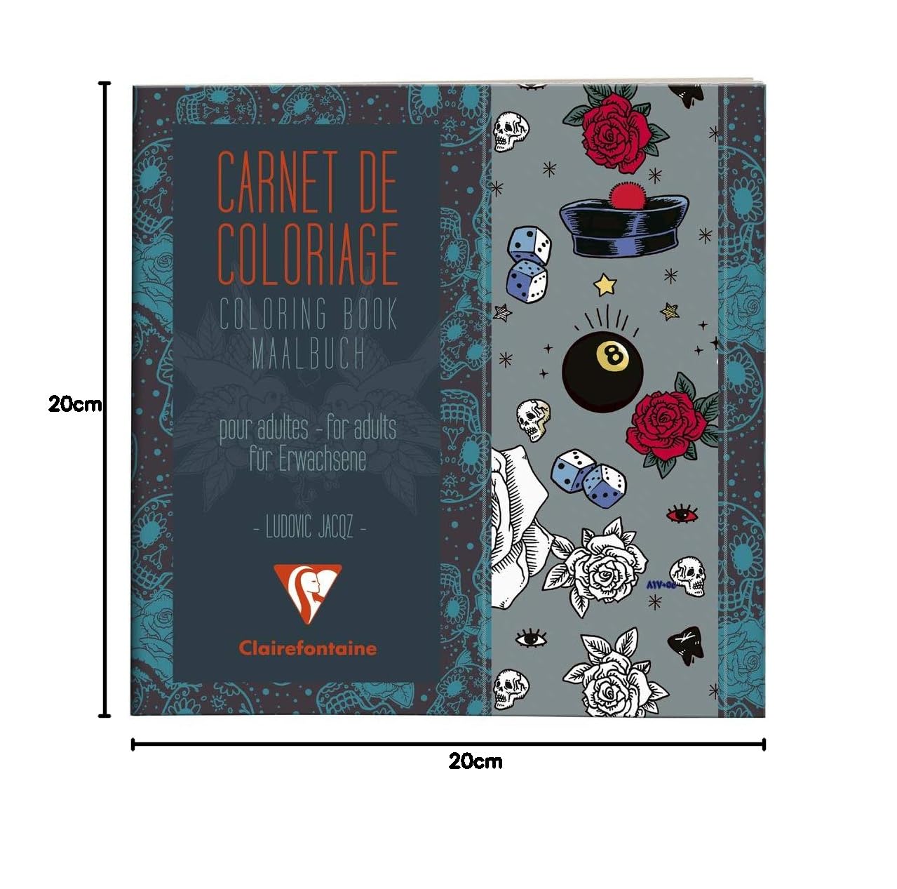 clairefontaine-malbuch-f-r-erwachsene-tattoo-20x20-cm-36-bilder image 2