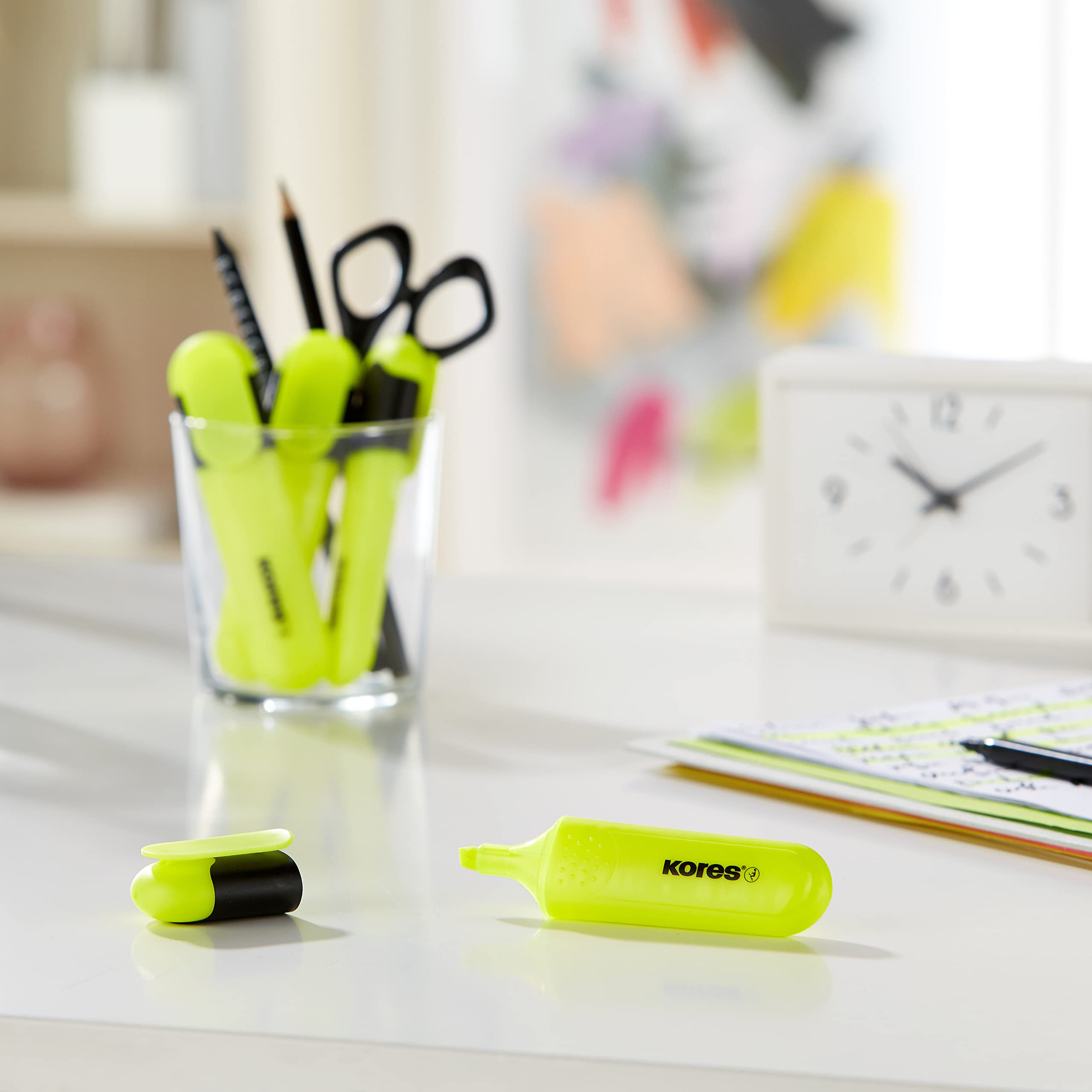 kores-bright-liner-plus-textmarker-gelb-keilspitze-10er-pack image 6