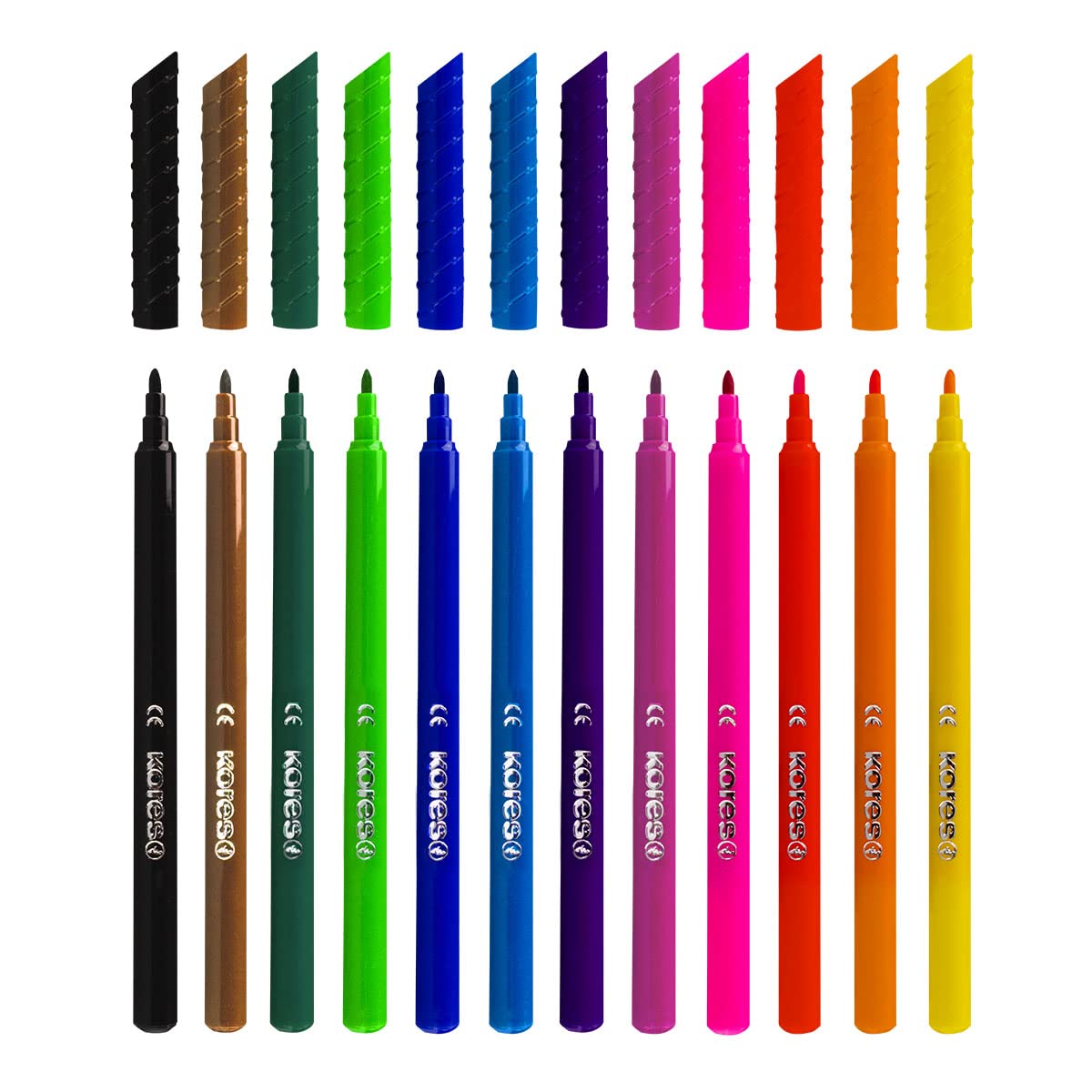 kores-korellos-filzstifte-12er-set-feine-spitze-abwaschbar-sortierte-farben image 4